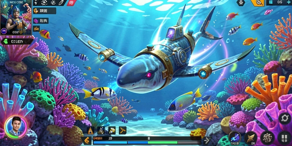at866 - Tangkapan layar menunjukkan grafik indah dari dunia game AT866.